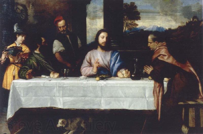 TIZIANO Vecellio The meal in Emmaus Norge oil painting art